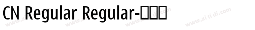 CN Regular Regular字体转换 CN Regular Regular字体转换